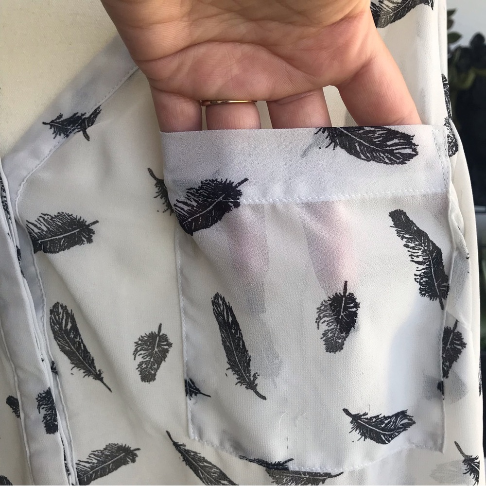 MERONA feather blouse ! - Picture 6 of 12